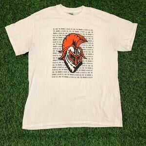 White ‘All Hail The Orange And Black’ Graphic Mascot Tee